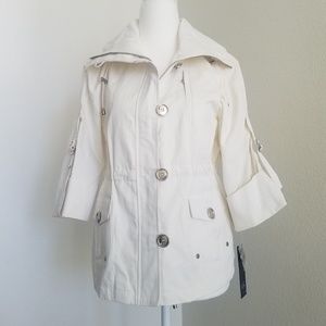 Anne Klein | Casual Silver Button Jacket